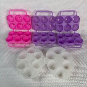Vintage Jell-O Jigglers Egg Molds Set of 4 Pink Purple White Retro 90s Easter